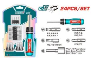 ست پیچگوشتی جغجغه توتال 24 عددی مدل TACSD30246