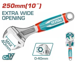 آچار فرانسه توتال 10 اینچ روکشدار مدل THT101106