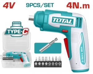 پیچگوشتی شارژی توتال 4 ولت مدل TSDLI0458