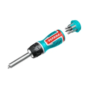پیچ گوشتی جغجغه توتال 8 پارچه مدل TACSD30086